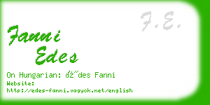 fanni edes business card